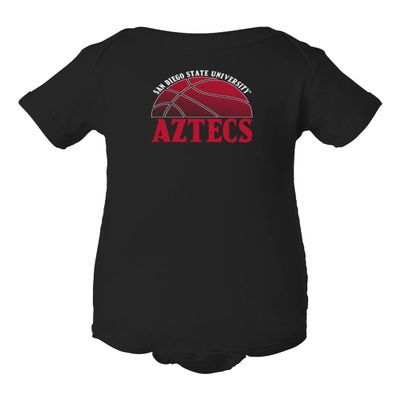 CornBorn San Diego State Onesie - SDSU Basketball - Black - 6M