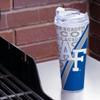 Rico Industries NCAA Illinois Fighting Illini Standard 24oz Acrylic Tumbler with Hinged Lid, Officially Licensed Double Wall Tumbler with Straw view 2