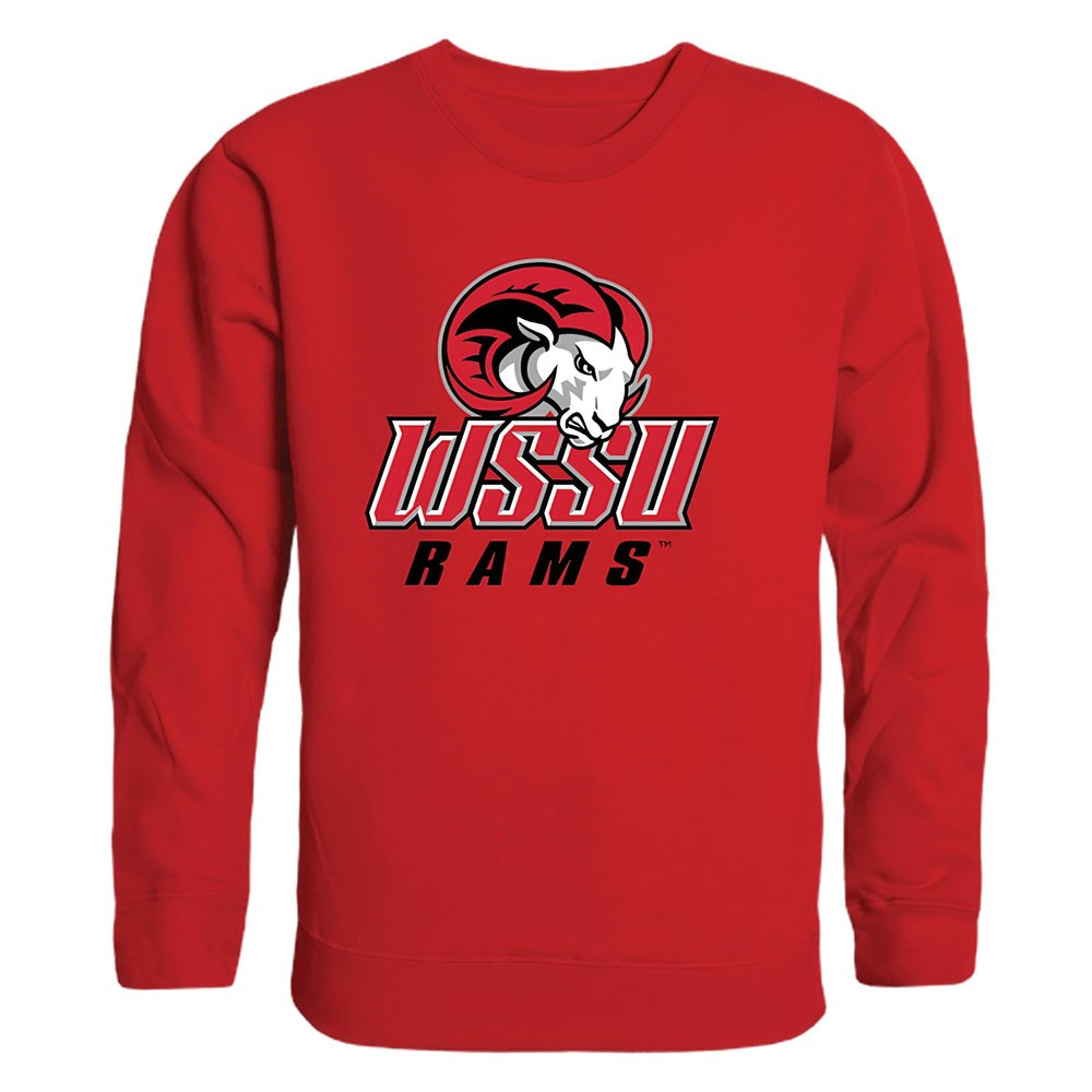 W Republic Winston-Salem State Rams College Crewneck Pullover Sweatshirt, Adult Unisex, Red, Medium - NCAA Officially Licensed Apparel