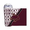 Rico Industries NCAA Texas State Bobcats Standard 24oz Acrylic Tumbler with Hinged Lid, Officially Licensed Double Wall Tumbler with Straw, White view 1