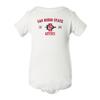 CornBorn San Diego State Onesie - SDSU Primary Logo - White - 6M view 1