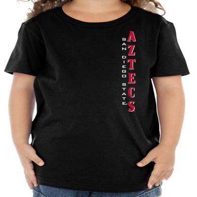CornBorn San Diego State Aztecs Tee Shirt - Toddler Vert SDSU Aztecs - Black - 2T