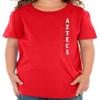 CornBorn San Diego State Toddler Tshirt - Vertical Aztecs - Red - 3T view 1
