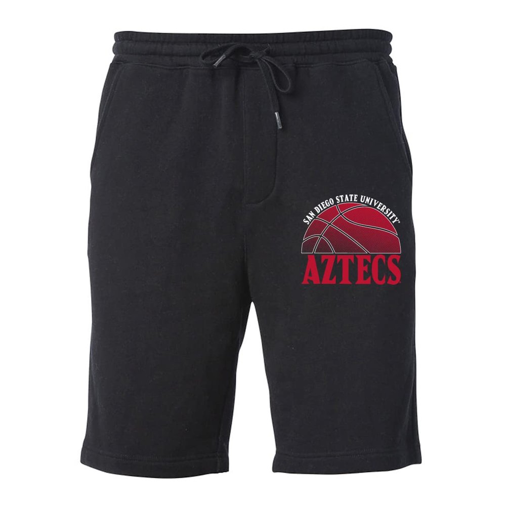 CornBorn San Diego State Aztecs Shorts - Premium Fleece SDSU Basketball - Black - Small