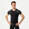 CICI FIVE Men's Compression Shirt Short Sleeve Athletic Compression Tops Cool Dry Undershirts Baselayer Gym Workout T Shirt B Green view 2