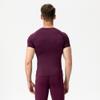 CICI FIVE Men's Compression Shirt Short Sleeve Athletic Compression Tops Cool Dry Undershirts Baselayer Gym Workout T Shirt Wine view 4