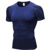 CICI FIVE Men's Compression Shirt Short Sleeve Athletic Compression Tops Cool Dry Undershirts Baselayer Gym Workout T Shirt Navy view 1