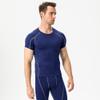 CICI FIVE Men's Compression Shirt Short Sleeve Athletic Compression Tops Cool Dry Undershirts Baselayer Gym Workout T Shirt Navy view 3