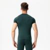 CICI FIVE Men's Compression Shirt Short Sleeve Athletic Compression Tops Cool Dry Undershirts Baselayer Gym Workout T Shirt Blackish Green view 4