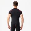 CICI FIVE Men's Compression Shirt Short Sleeve Athletic Compression Tops Cool Dry Undershirts Baselayer Gym Workout T Shirt B Red view 3