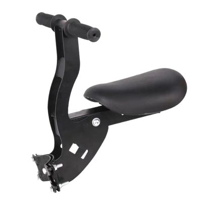 rockible Premium Front-Mounted Bicycle Child Seat for Folding Bikes, Black, Taglia unica Bambino