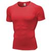 CICI FIVE Men's Compression Shirt Short Sleeve Athletic Compression Tops Cool Dry Undershirts Baselayer Gym Workout T Shirt Red view 1