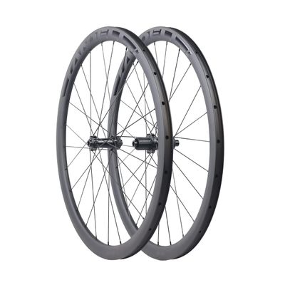 700C Carbon Disc Wheelset 38mm Clincher Road Bike Wheels Centerlock with Sapim Spoke
