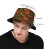 Summer African Bucket Hat for Women Men Beach Sun Hat Abstract Fisherman Cap Tribal Hat Travel Outdoor Camping view 3