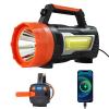 ErayLife Hand Crank Flashlight, LED Rechargeable, 6 Light Modes, 3 Independent Light Sources with USB, IPX4 Outdoor Lantern Flashlight for Hiking, Emergency, Power Outages view 1