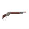 Golden Ball & Eagle 300 FPS 1887 Full Metal Real Wood Compact Lever Action Gas Airsoft Shotgun 1/3 Brust (Silvery) view 2