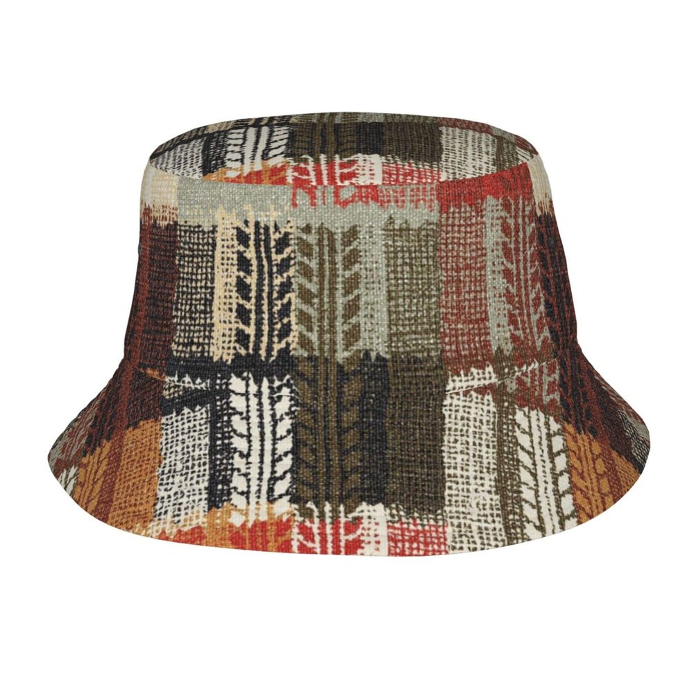 Summer African Bucket Hat for Women Men Beach Sun Hat Abstract Fisherman Cap Tribal Hat Travel Outdoor Camping