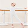 Genfirdom Girls Unitards Long Sleeve Full Body Leotard Kids Turtleneck Bodysuit for Dance Costume Gymnastics 3-12 Years(White,3-4) view 2
