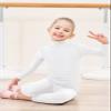 Genfirdom Girls Unitards Long Sleeve Full Body Leotard Kids Turtleneck Bodysuit for Dance Costume Gymnastics 3-12 Years(White,3-4) view 4