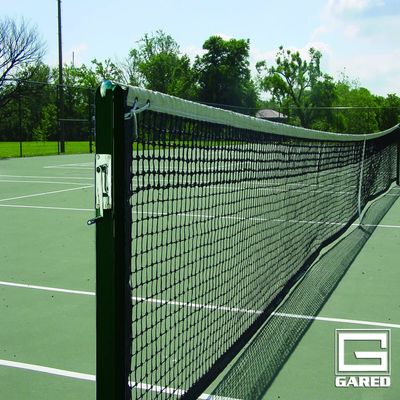Grand Slam Round Competition Tennis 3" Green Posts 3 Round Competition Tennis Posts, Green