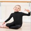 Genfirdom Girls Unitards Long Sleeve Full Body Leotard Kids Turtleneck Bodysuit for Dance Costume Gymnastics 3-12 Years(Black,7-8) view 4