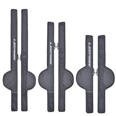 LEOFISHING Portable Fishing Rod Case Folding Fishing Pole Bag Fishing Pole Tackle Protective Cover Case Fishing Spinning Rod Bag Special Design for Fishing Poles with Reels 3 Size (Medium)