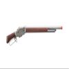 Golden Ball & Eagle 300 FPS 1887 Full Metal Real Wood Lever Action Gas Airsoft Shotgun 1/3 Brust (Silver) view 2