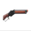 Golden Ball & Eagle 300 FPS 1887 Full Metal Real Wood Lever Action Gas Airsoft Shotgun 1/3 Brust (Black) view 2