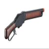 Golden Ball & Eagle 300 FPS 1887 Full Metal Real Wood Lever Action Gas Airsoft Shotgun 1/3 Brust (Black) view 3