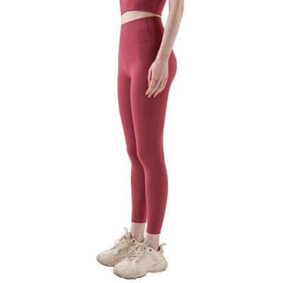 XJHKG Women Seamless Sports Leggings High Waist Fitness Leggings Push Up Yoga Leggings Gym Clothing Sports Workout Pants (Color : FireBrick, Size : Small)