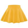 BOOPH Kids Girls Skirt Casual Mini Flare Plain Pleated Skater Uniform Skirts 5-6 Years Yellow view 1