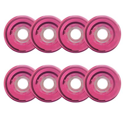 JHKJ 83A 8-Pack Inline Skate Wheels 64mm 68mm 70mm 72mm 76mm 80mm Sizes Skates PU Inline Skate Replacement Wheels,Pink,70mm