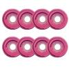 JHKJ 83A 8-Pack Inline Skate Wheels 64mm 68mm 70mm 72mm 76mm 80mm Sizes Skates PU Inline Skate Replacement Wheels,Pink,70mm view 1