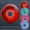 JHKJ 83A 8-Pack Inline Skate Wheels 64mm 68mm 70mm 72mm 76mm 80mm Sizes Skates PU Inline Skate Replacement Wheels,Pink,70mm view 3