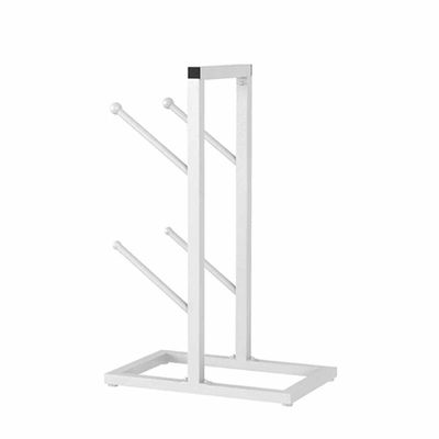 GRRICEPL Modern Metal Sports Ball Storage Rack, Basketball Ball Storage Rack Ideal for Gym,Garage Or Indoor Use Sports Equipment Storage Organizer (Color : White, Size : 40x25x53cm)