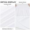 BOOPH Kids Girls Skirt Casual Mini Flare Plain Pleated Skater Uniform Skirts 7-8 Years White view 4