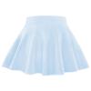 BOOPH Kids Girls Skirt Casual Mini Flare Plain Pleated Skater Uniform Skirts 8-10 Years Light Blue view 1