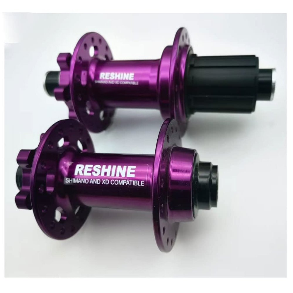 HIMALO Bike Thru-Axle Boost Hubs 32 28 Holes 6 Bolts Disc Brake Bike Hub 15x110mm 12x148mm Bike Hub Set HG Freehub for 8/9/10/11 Speed Cassette (Color : Purple, Size : 32H)