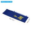 PATIKIL Badminton Racquet Cover Bag, Soft Badminton Racket Pouch Velvet Lining Single Shoulder Drawstring for Badminton Players, Blue view 2