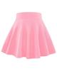 BOOPH Kids Girls Skirt Casual Mini Flare Plain Pleated Skater Uniform Skirts 10-11 Years N-Pink view 1