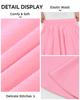 BOOPH Kids Girls Skirt Casual Mini Flare Plain Pleated Skater Uniform Skirts 10-11 Years N-Pink view 4