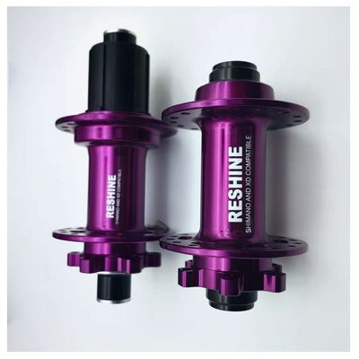 MTB Hubs Thru-Axle Boost 32 Holes 28H Hub 6 Bolts Disc Brake Aluminum Alloy Bike Hub Set 15X110mm Front Hub 12X148mm Rear Hub HG Freehub For 8/9/10/11 Speed Cassette ( Color : Purple , Size : 32H )