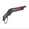 Golden Ball & Eagle 300 FPS 1887 Full Metal Real Wood Compact Lever Action Gas Airsoft Shotgun 1/3 Brust (Black) view 3