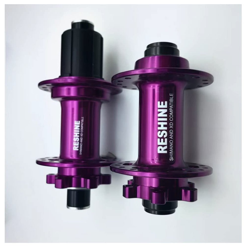 MTB Hubs Thru-Axle Boost 32 Holes 28H Hub 6 Bolts Disc Brake Aluminum Alloy Bike Hub Set 15X110mm Front Hub 12X148mm Rear Hub HG Freehub For 8/9/10/11 Speed Cassette ( Color : Purple , Size : 28H )