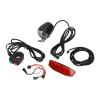 BigKing Bike Headlight and Tail Light Kit, Electric Bike Horn Headlight and Tail Light Kit DK11 Aluminum Alloy Plastic Electric Bike Lights Set for Upgrade view 2