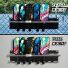 PRAMOON Pickleball Paddle Rack, 8-Paddle Holder, Multiple Racks are Spliced to Achieve Expansion, with Label to Track Next Up Players, Fence or Wall Mount, Steel, Black (2) view 2