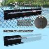 PRAMOON Pickleball Paddle Rack, 8-Paddle Holder, Multiple Racks are Spliced to Achieve Expansion, with Label to Track Next Up Players, Fence or Wall Mount, Steel, Black (2) view 3