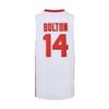 Mens Wildcats High School Jersey,14 Troy Bolton Basketball Jersey,8 Chad Danforth Basketball Jersey/Shirt (Small, 14 Bolton White) view 2
