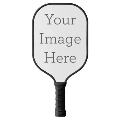 TigerTail Sports Custom Pickleball Paddle  Fiberglass/Carbon Fiber, USA Pickleball Approved, Personalized with Polypropylene Honeycomb Core & Ergonomic Leather Grip (Black)