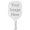 TigerTail Sports Custom Pickleball Paddle  Fiberglass/Carbon Fiber, USA Pickleball Approved, Personalized with Polypropylene Honeycomb Core & Ergonomic Leather Grip (White) view 1